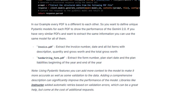 From PDFs to Insights: Structured Outputs from PDFs with Gemini 2.0