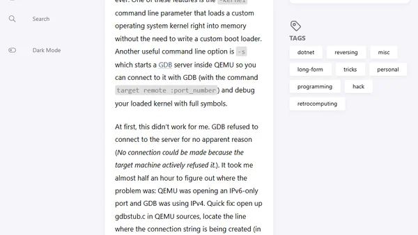 GDB and QEMU on Windows