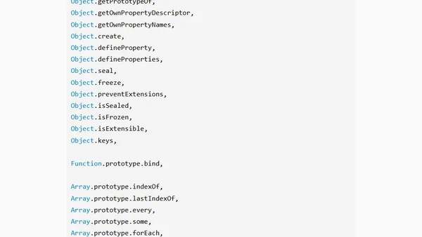 ECMAScript 5. Kiedy będzie codziennością?