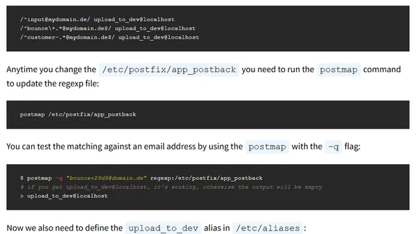 Postfix + ActionMailbox - integrating into existing postfix server by using aliases + curl command