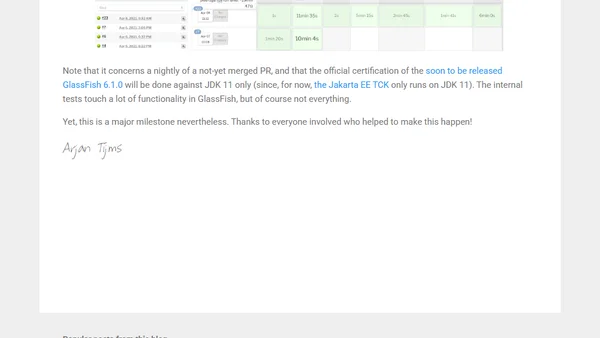 GlassFish now runs on JDK 16!