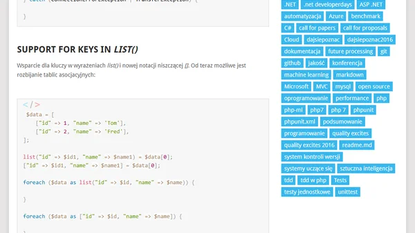 PHP 7.1 kolejne zmiany i nowości