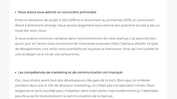 Pourquoi ma startup a échoué ?