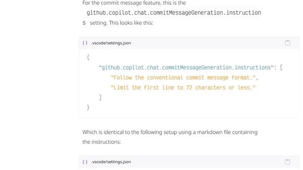 Gain control over commit messages generated by GitHub Copilot