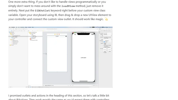 Custom UIView subclass from a xib file