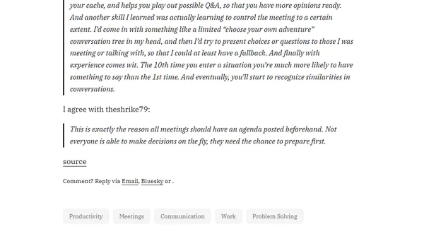 Thinking Fast by Preparing Well