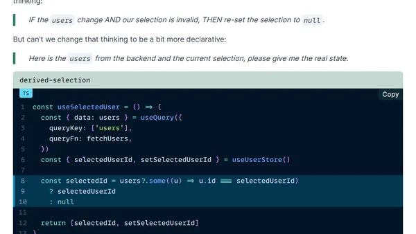 Deriving Client State from Server State