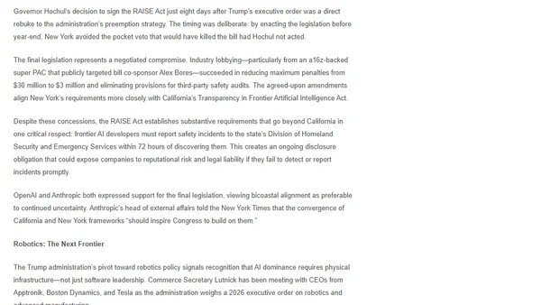 #AI horizons 25-12 – US AI Regulation