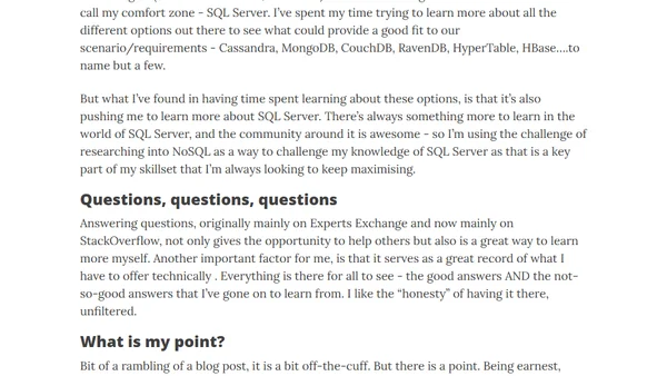 The importance of being earnest