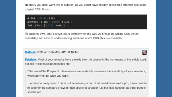In defense of CSS hacks — introducing “safe CSS hacks”