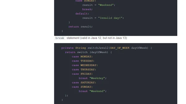 What is new in Java 13 (for Developers)