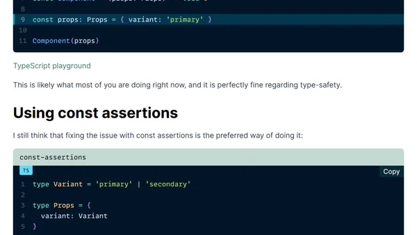 The power of const assertions
