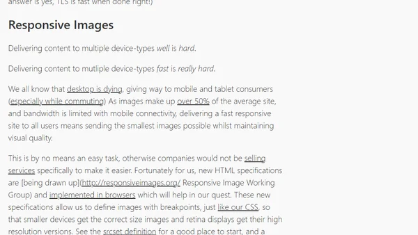 The Future of Web Performance - Part 1