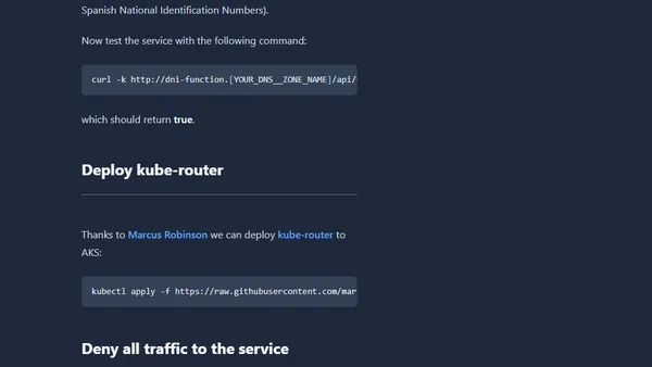 At last: Network Policies in AKS with kube-router