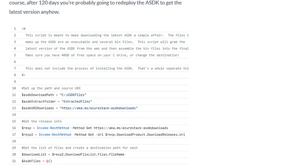 Some helper scripts for Azure Stack Development Kit