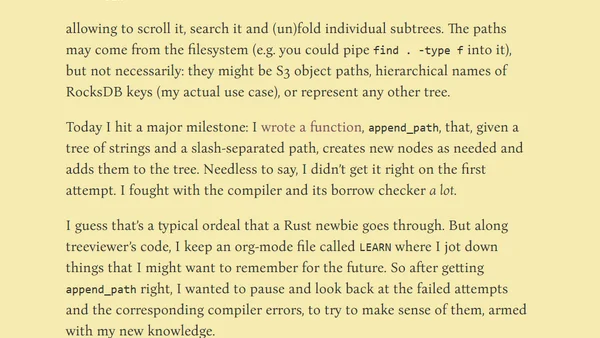 Learning to learn Rust