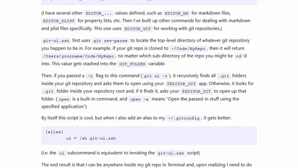 Handy git customizations