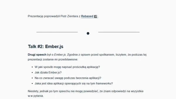 WRUG styczniowy o debugowaniu, Neo4j i Ember.js