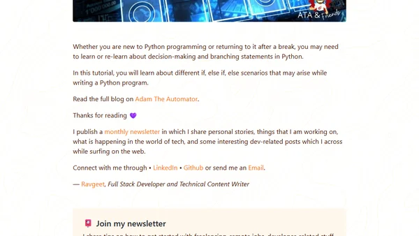 Back to Basics: Conditional Logic with Python if else if