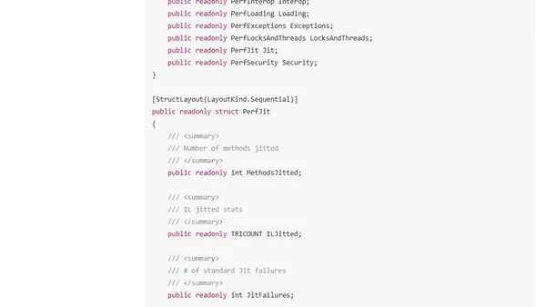 Reading .NET performance counters without the PerfCounter API