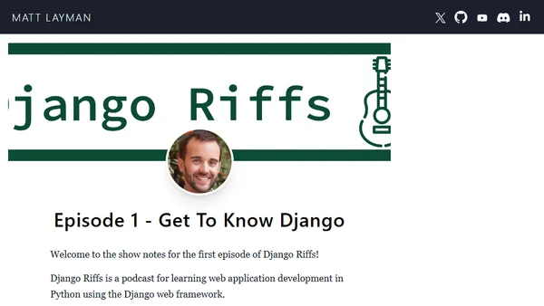 Episode 1 - Get To Know Django
