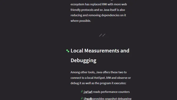 JDK 24 Deprecates Remote Debugging with jstat And jhsdb For Removal