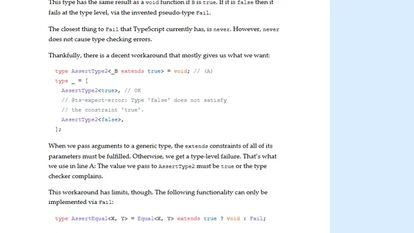 Testing types in TypeScript