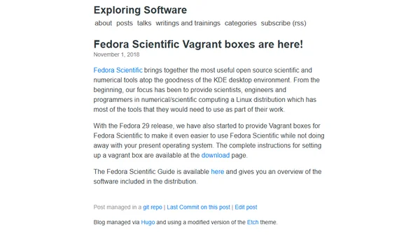 Fedora Scientific Vagrant boxes are here!