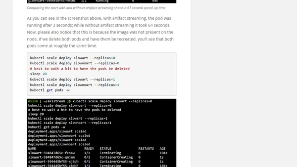 ✂️ Cut Image Pull Times with AKS Artifact Streaming