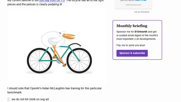 What happens if AI labs train for pelicans riding bicycles?