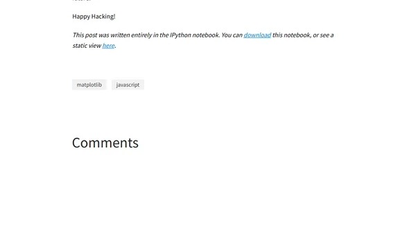 Static Interactive Widgets for IPython Notebooks