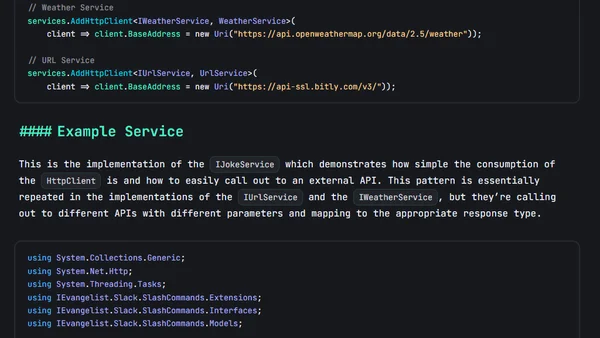 ASP.NET Core - Slack Slash Commands