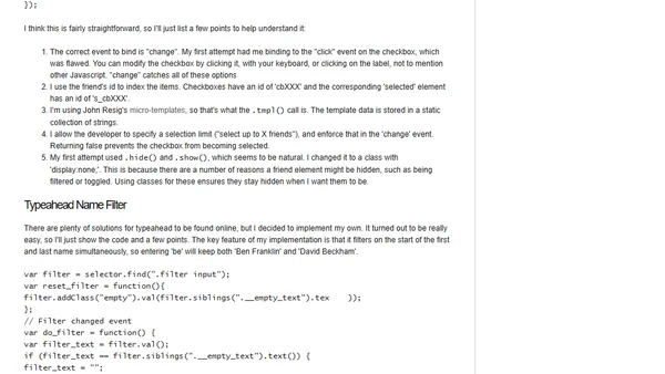 Building a Better Friend Selector