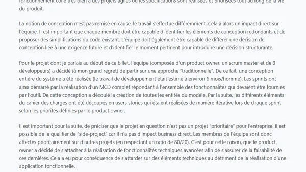 La conception émergente