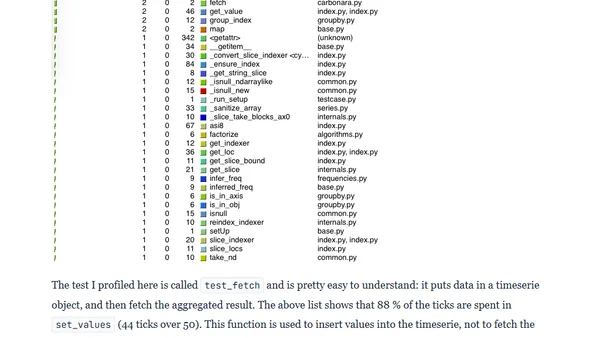 Profiling Python using cProfile: a concrete case