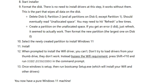 From an unsupported macOS to supported Windows