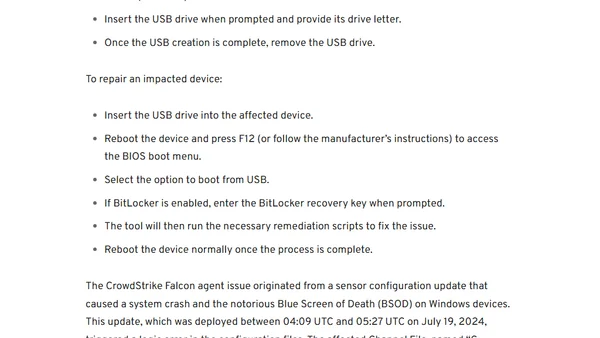 Microsoft releases USB recovery tool to address CrowdStrike-induced Windows endpoint issues