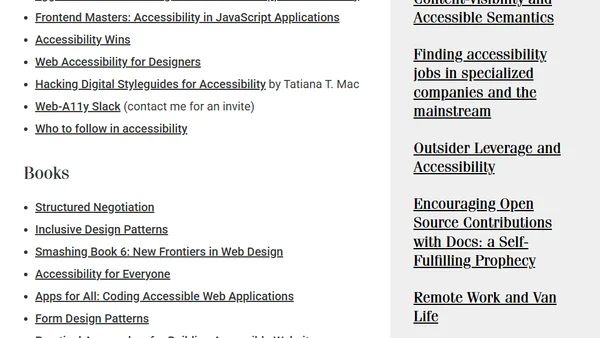Web Accessibility Resources