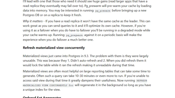 Examining Postgres 9.4 - A first look