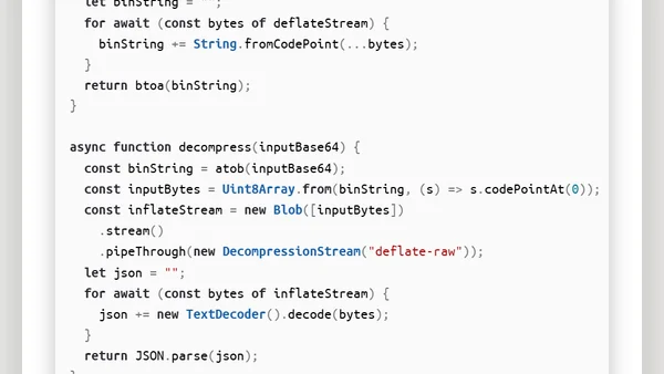Natives GZIP in Browsern, Node und Deno