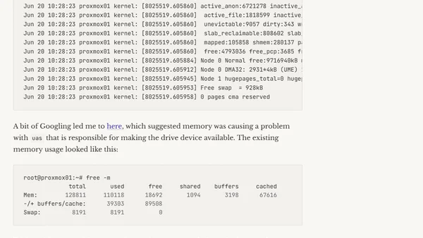 Linux - USB disk connection problems - uas: probe failed with error -12