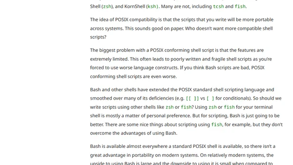 Bash is the best tool for the job