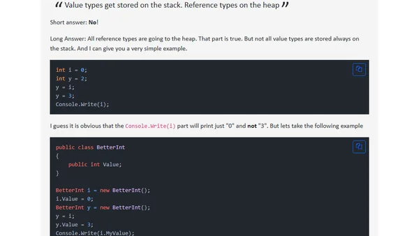 Heap, Stack, Boxing and Unboxing, Performance ... let's order things!