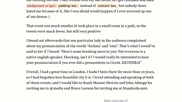 My experience from Web Directions @media & Standards.next