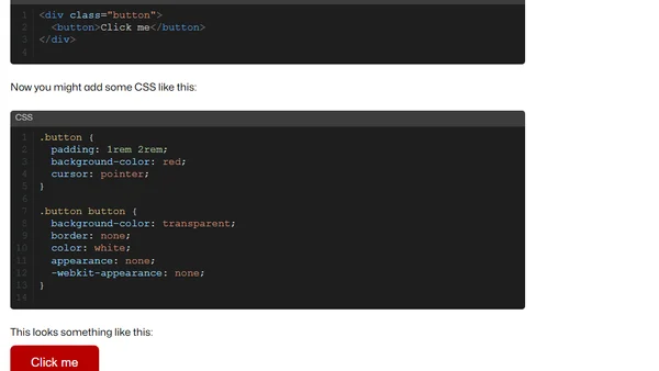 Don't fake interactive areas