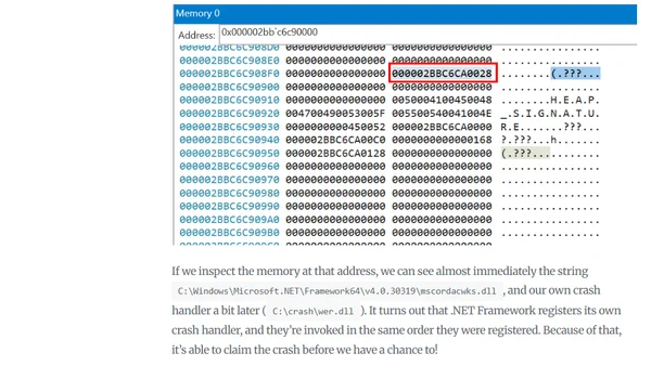 Using Windows Error Reporting in .NET