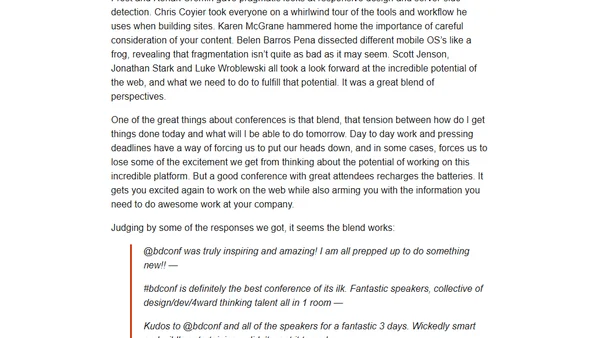 On BDConf 2012: Dallas