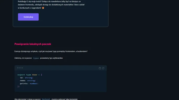 Monorepo z Lerna, Yarn Workspaces i TypeScript