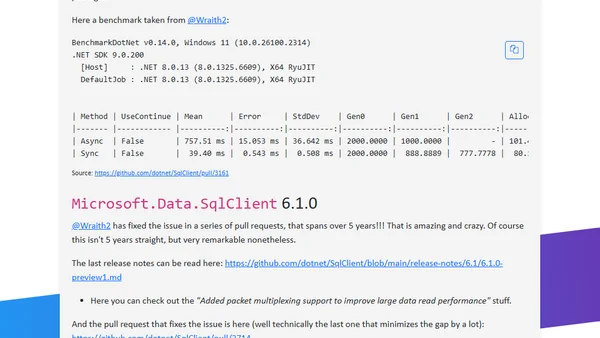 ToListAsync is fast again in Entity Framework (kind of)